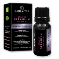 NANOVITAE Geranium Bourbon esenciálny olej – ORGANIC quality 10ml